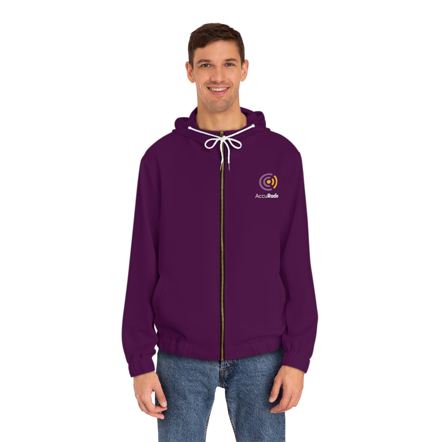 AccuRadio men's full-zip hoodie
