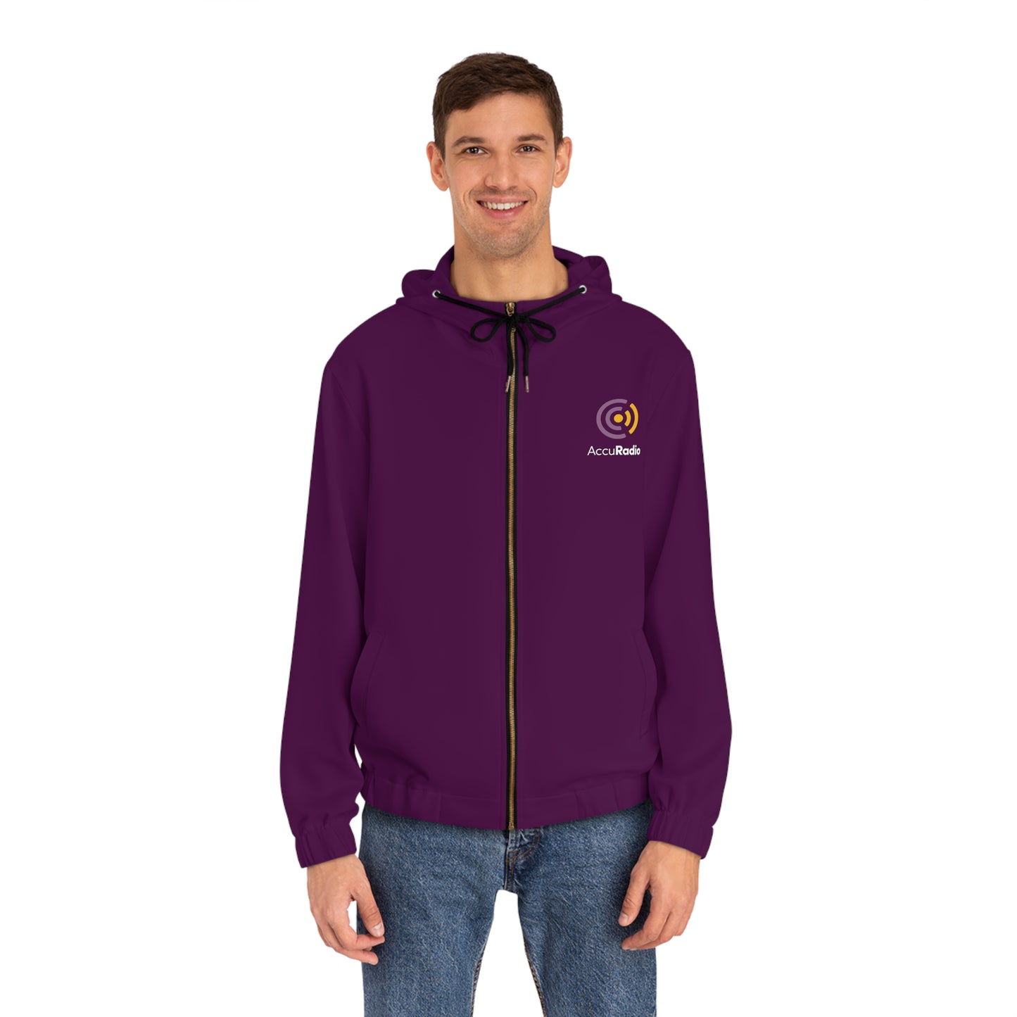 AccuRadio men's full-zip hoodie