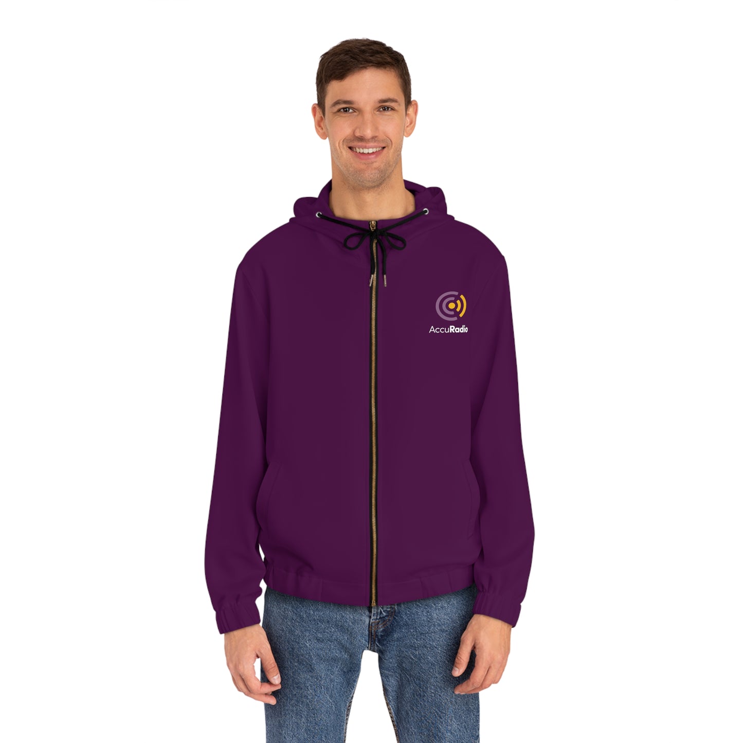 AccuRadio men's full-zip hoodie