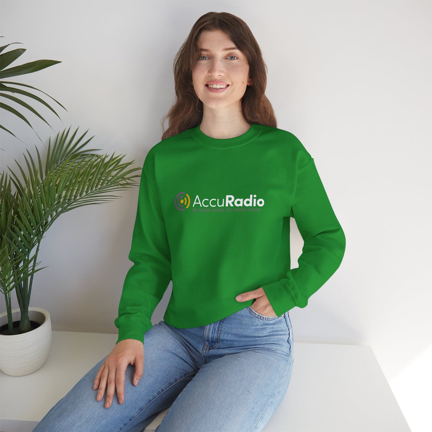 Unisex heavy blend AccuRadio crewneck sweatshirt