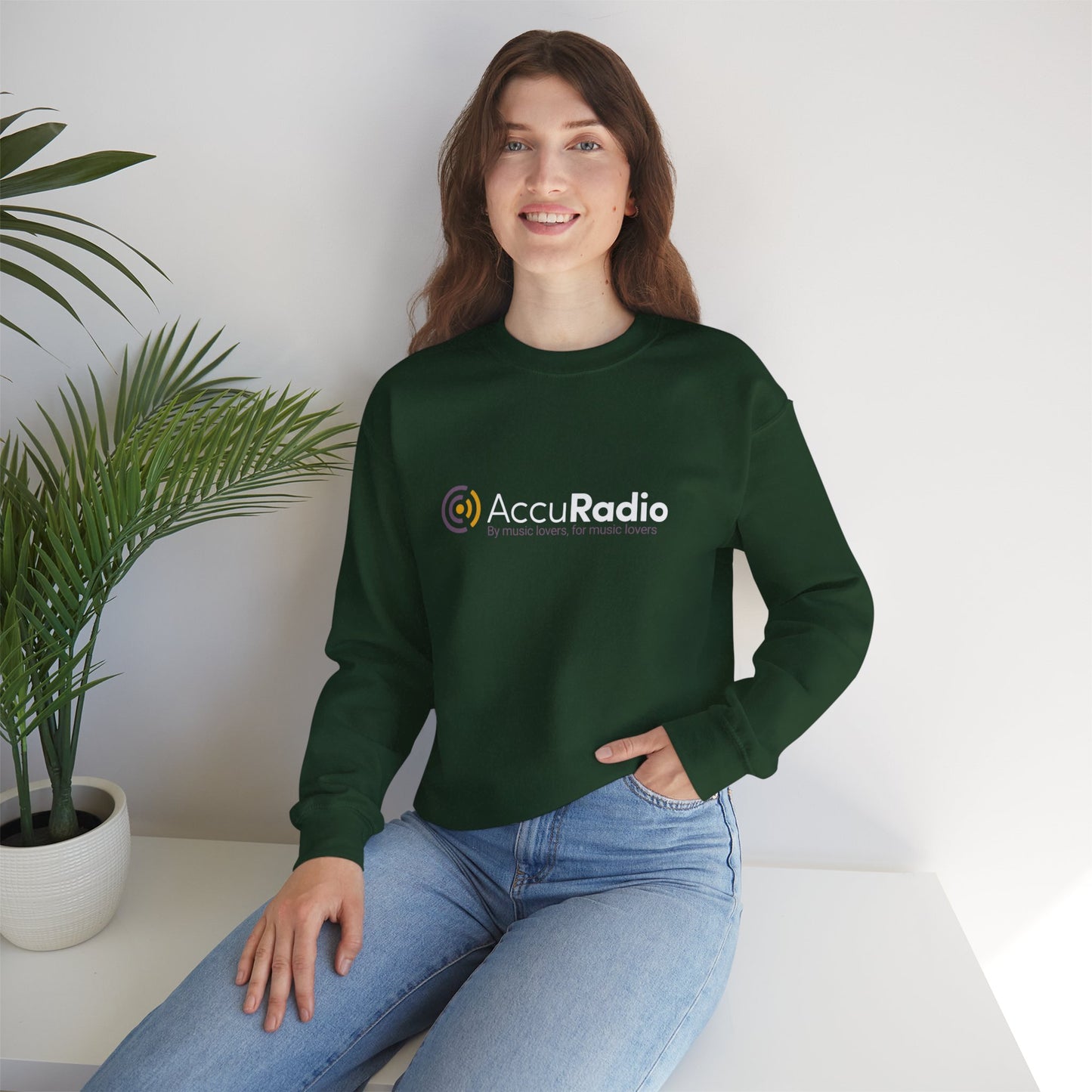 Unisex heavy blend AccuRadio crewneck sweatshirt