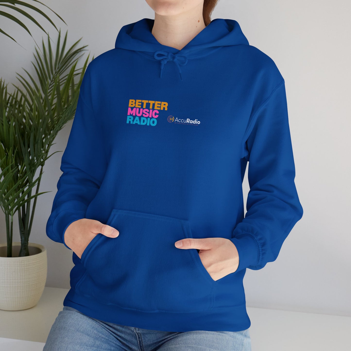 Better music radio unissex hooded sweatshirt