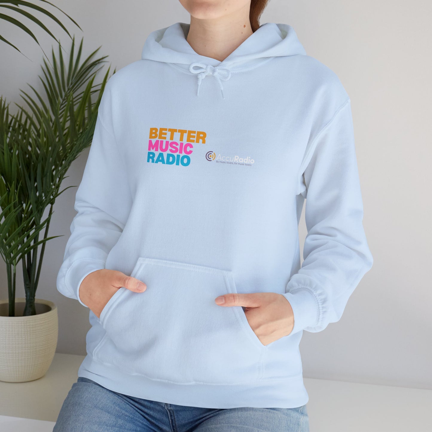 Better music radio unissex hooded sweatshirt