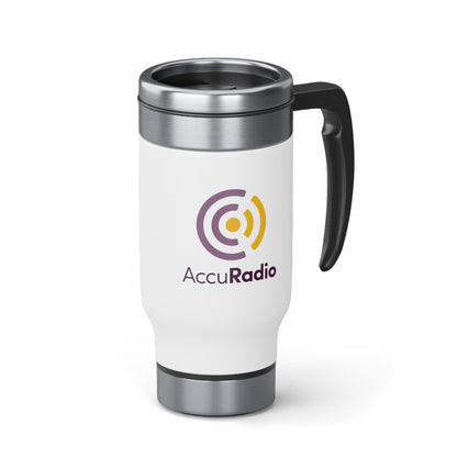 AccuRadio Stainless Steel Travel Mug with Handle
