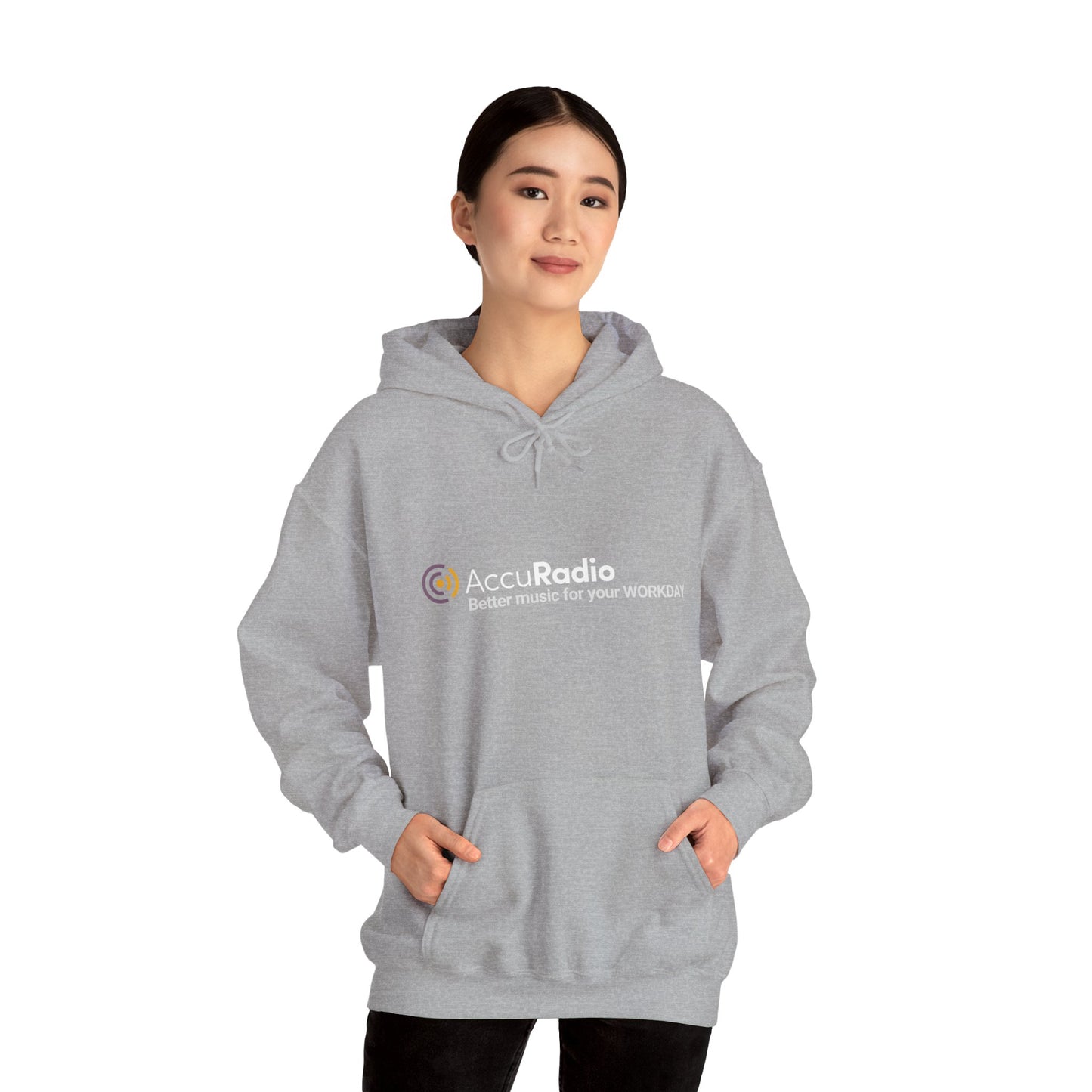 AccuRadio "Better music for your workday" unisex hoody