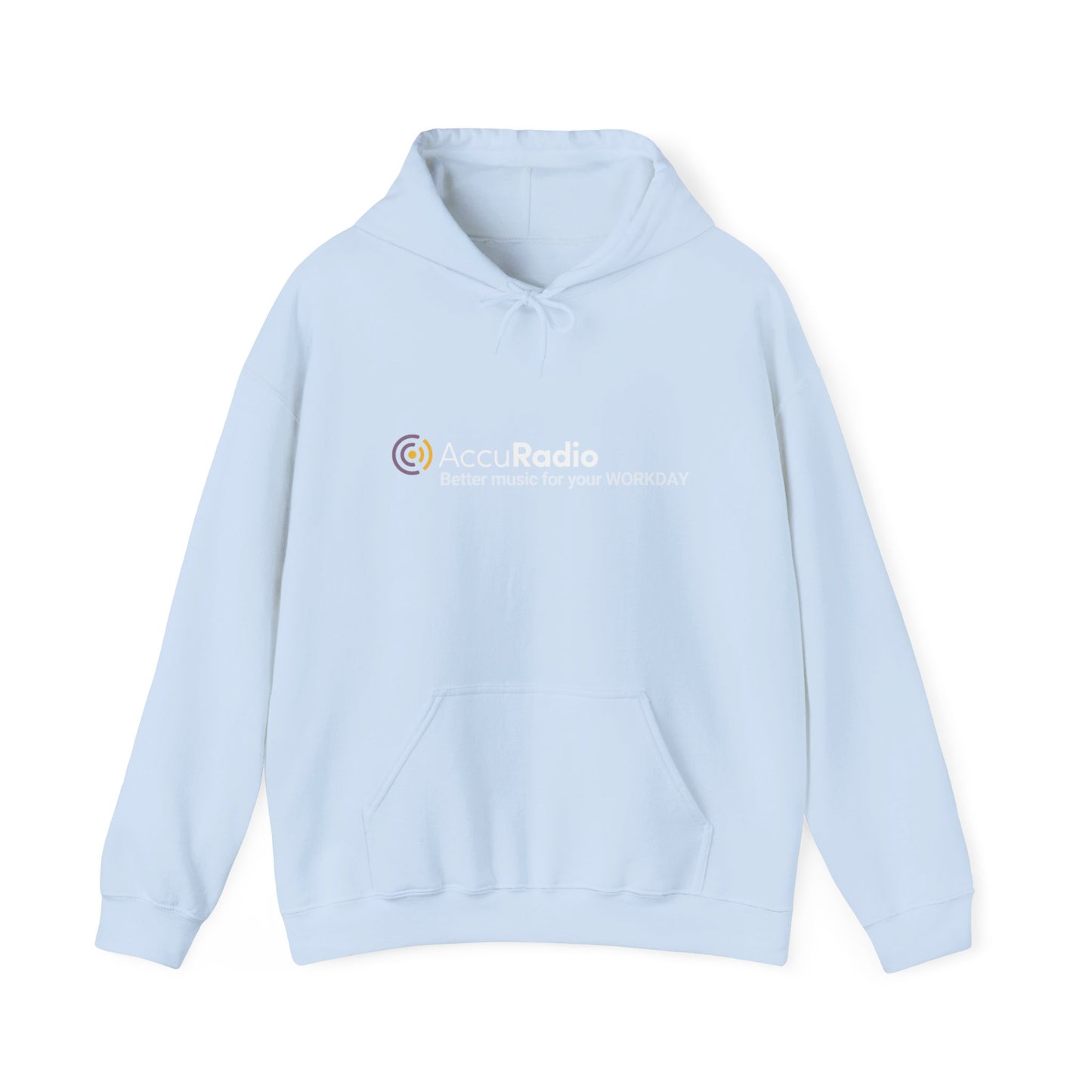 AccuRadio "Better music for your workday" unisex hoody