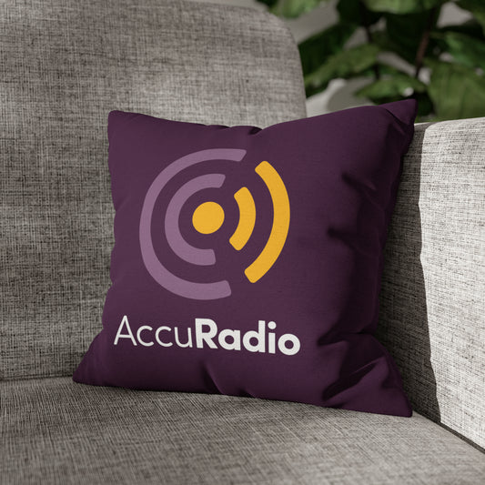 Classic AccuRadio square pillow case