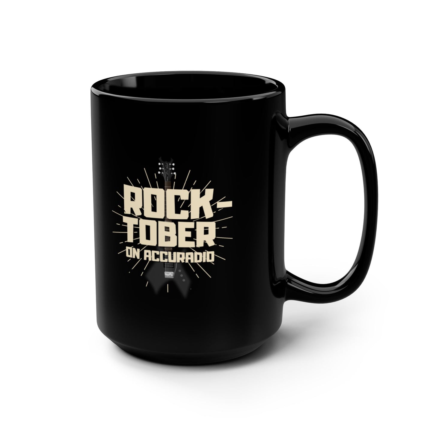 Rocktober black mug