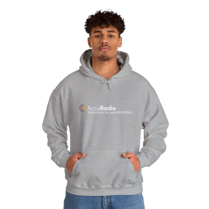 AccuRadio "Better music for your workday" unisex hoody