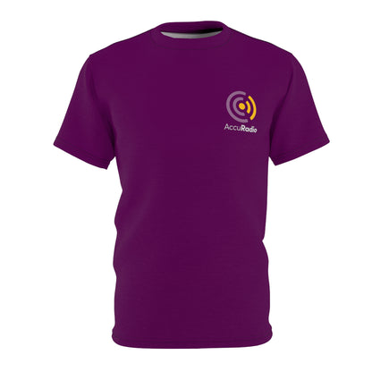 AccuRadio maroon color unisex tee