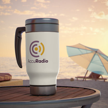 AccuRadio Stainless Steel Travel Mug with Handle