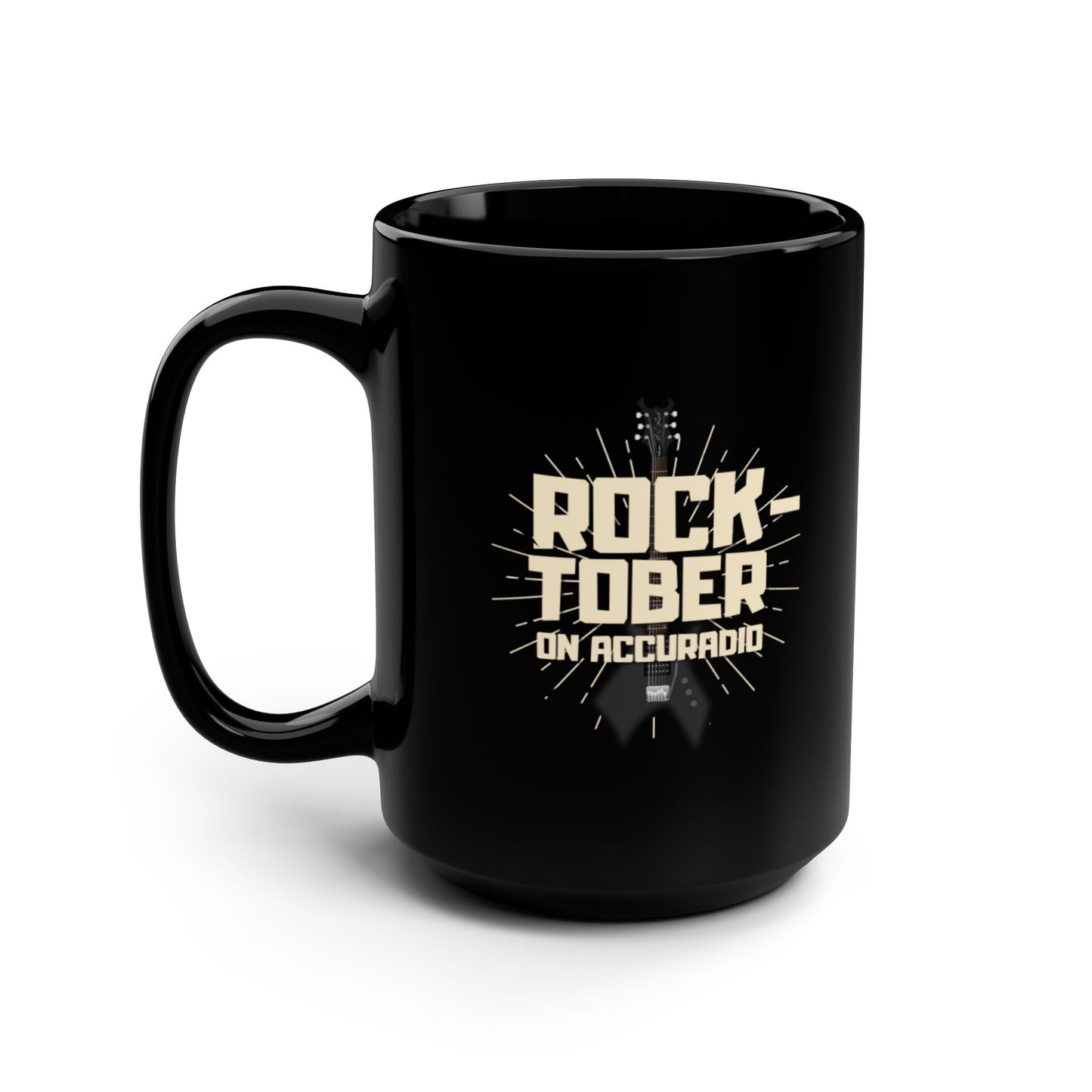 Rocktober black mug